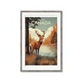 Picture of Canadian Deer _GroupedProduct_Rectangle_Portrait_Framed_Matted_