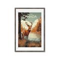 Picture of Canadian Deer _GroupedProduct_Rectangle_Portrait_Framed_Matted_