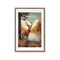 Picture of Canadian Deer _GroupedProduct_Rectangle_Portrait_Framed_Matted_