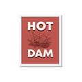 Picture of Hot Dam _GroupedProduct_Rectangle_Portrait_Framed_Matted_