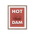 Picture of Hot Dam _GroupedProduct_Rectangle_Portrait_Framed_Matted_