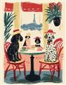 Picture of Café Canine _GroupedProduct_Rectangle_Portrait_Unframed_Print_Only_