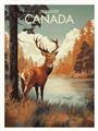 Picture of Canadian Deer _GroupedProduct_Rectangle_Portrait_Unframed_Print_Only_