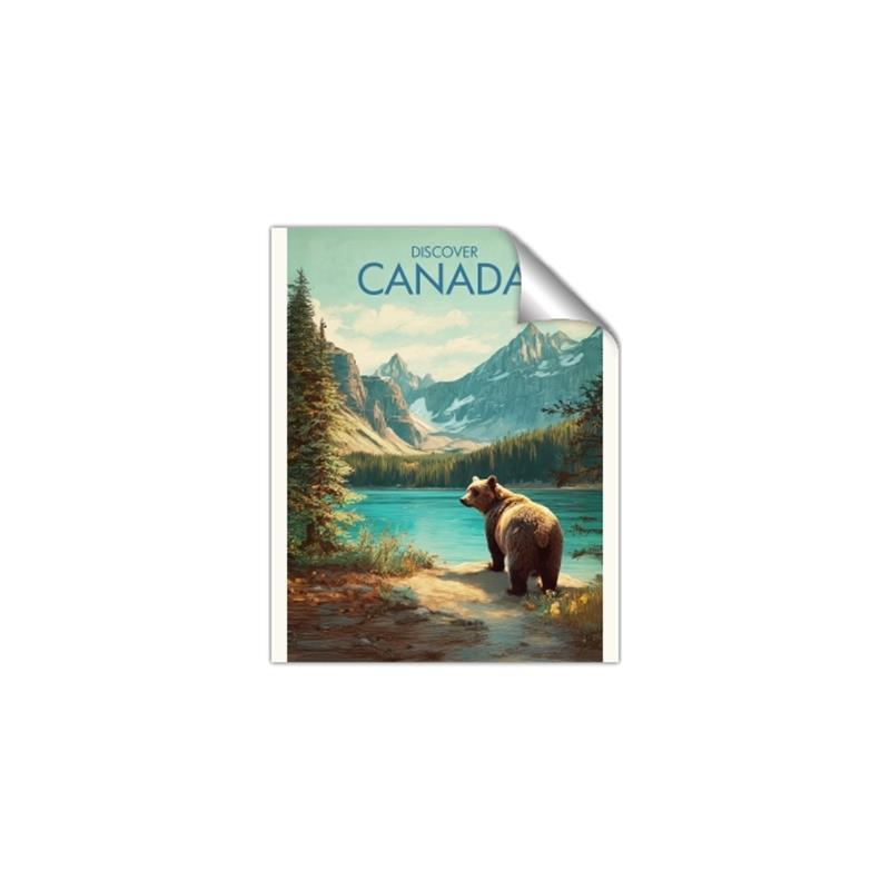 Picture of Canadian Brown Bear _GroupedProduct_Rectangle_Portrait_Unframed_Print_Only_