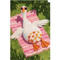Picture of The Tanning Duck _GroupedProduct_Rectangle_Portrait_Unframed_Print_Only_