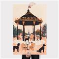 Picture of Le Petit Chien Tea Party _GroupedProduct_Rectangle_Portrait_Canvas_