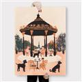 Picture of Le Petit Chien Tea Party _GroupedProduct_Rectangle_Portrait_Canvas_