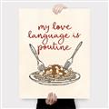 Picture of My Love Language is Poutine _GroupedProduct_Rectangle_Portrait_Canvas_