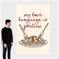 Picture of My Love Language is Poutine _GroupedProduct_Rectangle_Portrait_Canvas_