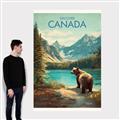 Picture of Canadian Brown Bear _GroupedProduct_Rectangle_Portrait_Canvas_
