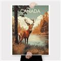 Picture of Canadian Deer _GroupedProduct_Rectangle_Portrait_Canvas_