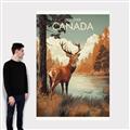 Picture of Canadian Deer _GroupedProduct_Rectangle_Portrait_Canvas_