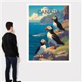 Picture of Perched Above the Blue _GroupedProduct_Rectangle_Portrait_Canvas_