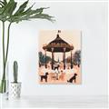 Picture of Le Petit Chien Tea Party _GroupedProduct_Rectangle_Portrait_Canvas_