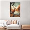 Picture of Canadian Deer _GroupedProduct_Rectangle_Portrait_Canvas_