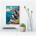 Picture of Perched Above the Blue _GroupedProduct_Rectangle_Portrait_Canvas_