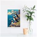 Picture of Perched Above the Blue _GroupedProduct_Rectangle_Portrait_Canvas_