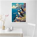 Picture of Perched Above the Blue _GroupedProduct_Rectangle_Portrait_Canvas_