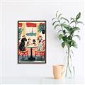 Picture of Café Canine _GroupedProduct_Rectangle_Portrait_Canvas_Framed_
