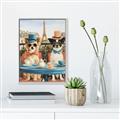 Picture of Tea Time at the Tower _GroupedProduct_Rectangle_Portrait_Canvas_Framed_