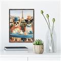 Picture of Tea Time at the Tower _GroupedProduct_Rectangle_Portrait_Canvas_Framed_