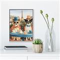 Picture of Tea Time at the Tower _GroupedProduct_Rectangle_Portrait_Canvas_Framed_
