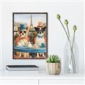 Picture of Tea Time at the Tower _GroupedProduct_Rectangle_Portrait_Canvas_Framed_