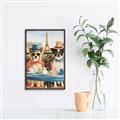 Picture of Tea Time at the Tower _GroupedProduct_Rectangle_Portrait_Canvas_Framed_