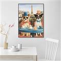 Picture of Tea Time at the Tower _GroupedProduct_Rectangle_Portrait_Canvas_Framed_