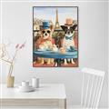 Picture of Tea Time at the Tower _GroupedProduct_Rectangle_Portrait_Canvas_Framed_