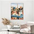 Picture of Tea Time at the Tower _GroupedProduct_Rectangle_Portrait_Canvas_Framed_