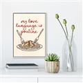 Picture of My Love Language is Poutine _GroupedProduct_Rectangle_Portrait_Canvas_Framed_