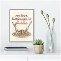 Picture of My Love Language is Poutine _GroupedProduct_Rectangle_Portrait_Canvas_Framed_