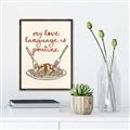 Picture of My Love Language is Poutine _GroupedProduct_Rectangle_Portrait_Canvas_Framed_