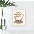 Picture of My Love Language is Poutine _GroupedProduct_Rectangle_Portrait_Canvas_Framed_
