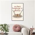 Picture of My Love Language is Poutine _GroupedProduct_Rectangle_Portrait_Canvas_Framed_