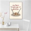Picture of My Love Language is Poutine _GroupedProduct_Rectangle_Portrait_Canvas_Framed_