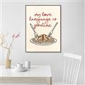 Picture of My Love Language is Poutine _GroupedProduct_Rectangle_Portrait_Canvas_Framed_