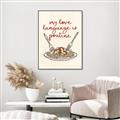 Picture of My Love Language is Poutine _GroupedProduct_Rectangle_Portrait_Canvas_Framed_