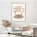 Picture of My Love Language is Poutine _GroupedProduct_Rectangle_Portrait_Canvas_Framed_
