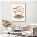 Picture of My Love Language is Poutine _GroupedProduct_Rectangle_Portrait_Canvas_Framed_
