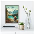 Picture of Canadian Brown Bear _GroupedProduct_Rectangle_Portrait_Canvas_Framed_