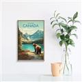Picture of Canadian Brown Bear _GroupedProduct_Rectangle_Portrait_Canvas_Framed_