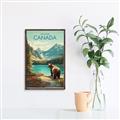 Picture of Canadian Brown Bear _GroupedProduct_Rectangle_Portrait_Canvas_Framed_