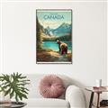 Picture of Canadian Brown Bear _GroupedProduct_Rectangle_Portrait_Canvas_Framed_