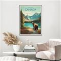 Picture of Canadian Brown Bear _GroupedProduct_Rectangle_Portrait_Canvas_Framed_