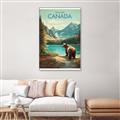 Picture of Canadian Brown Bear _GroupedProduct_Rectangle_Portrait_Canvas_Framed_