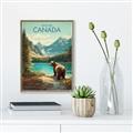 Picture of Canadian Brown Bear _GroupedProduct_Rectangle_Portrait_Canvas_Framed_