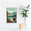Picture of Canadian Brown Bear _GroupedProduct_Rectangle_Portrait_Canvas_Framed_