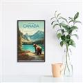 Picture of Canadian Brown Bear _GroupedProduct_Rectangle_Portrait_Canvas_Framed_